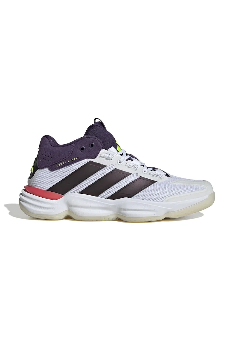 Pantofi pentru sporturi de interior Court Stabil, Galben pal/Alb optic/Violet prafuit