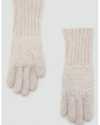 Manusi din tricot, Crem