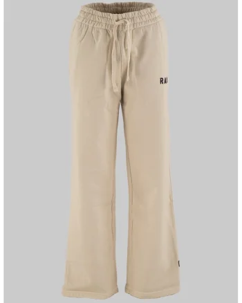 Pantaloni de trening de bumbac cu snur, Bej