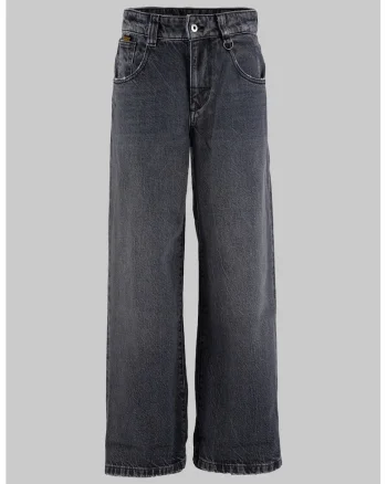 Blugi drepti cu aspect decolorat, Negru stins