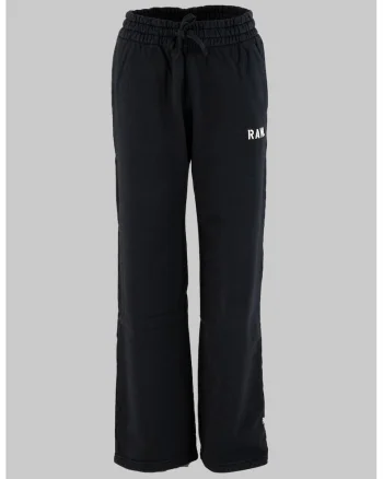 Pantaloni de trening de bumbac cu snur, Negru