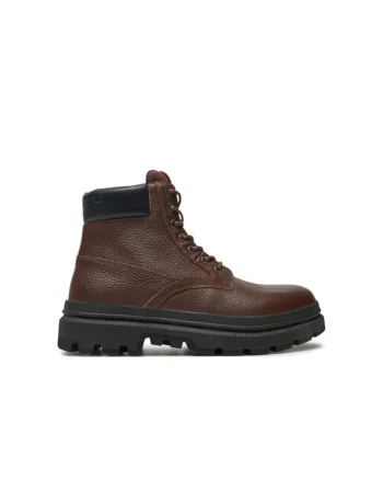 Bocanci de drumetie barbati Bjorn Borg, BJ266053AM, Piele naturala, Maro, Maro
