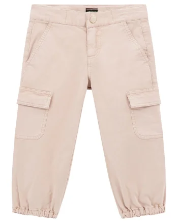 Pantaloni cargo cu mansete elastice, Bej deschis