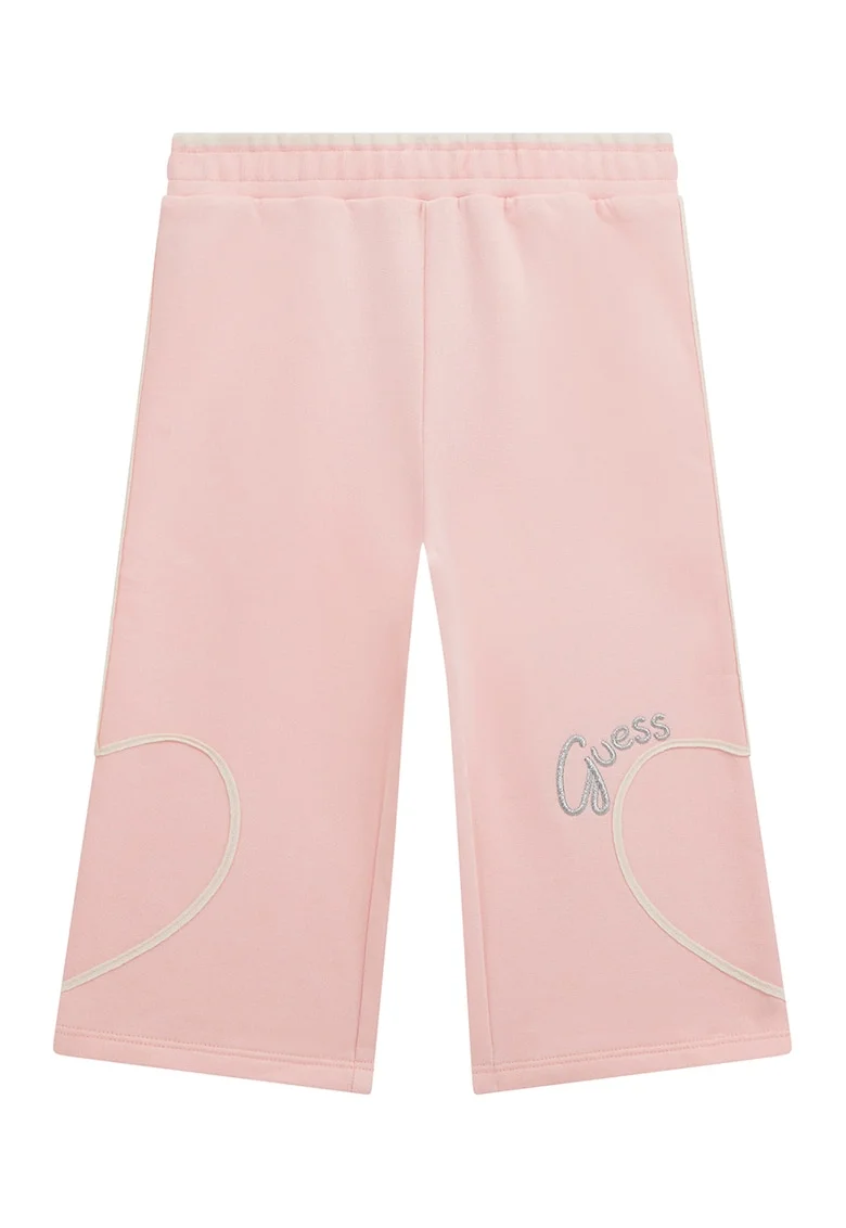 Pantaloni cu talie elastica, Roz pal
