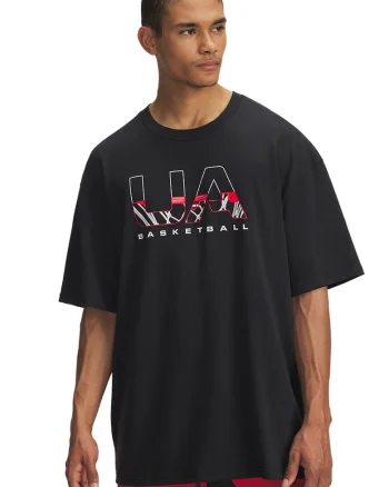 Tricou lejer M HWT, Rosu/Alb/Negru