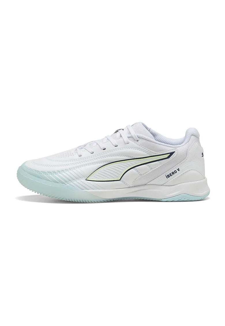 Pantofi low-cut pentru fotbal Ibero V, Alb/Albastru deschis