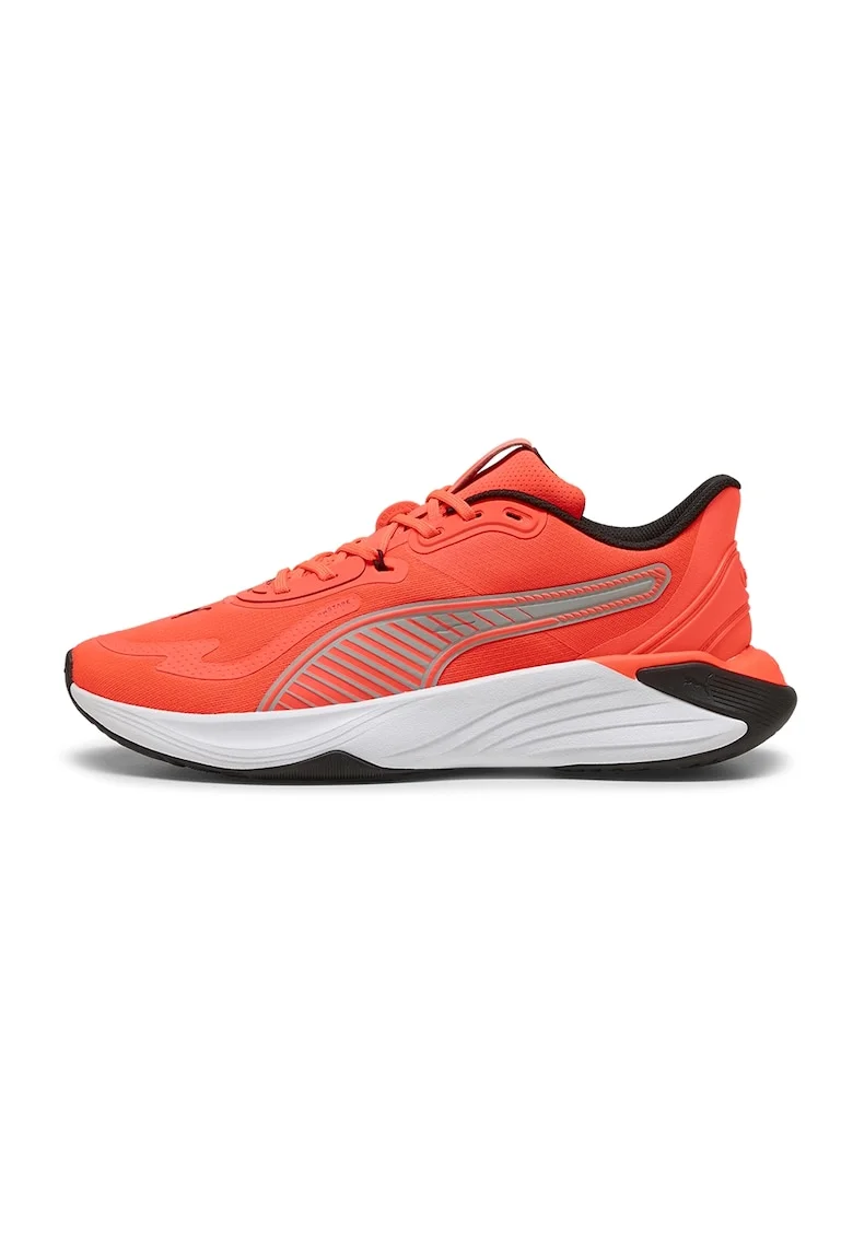 Pantofi din material textil pentru antrenament PWR Hybrid, Negru/Portocaliu mandarina