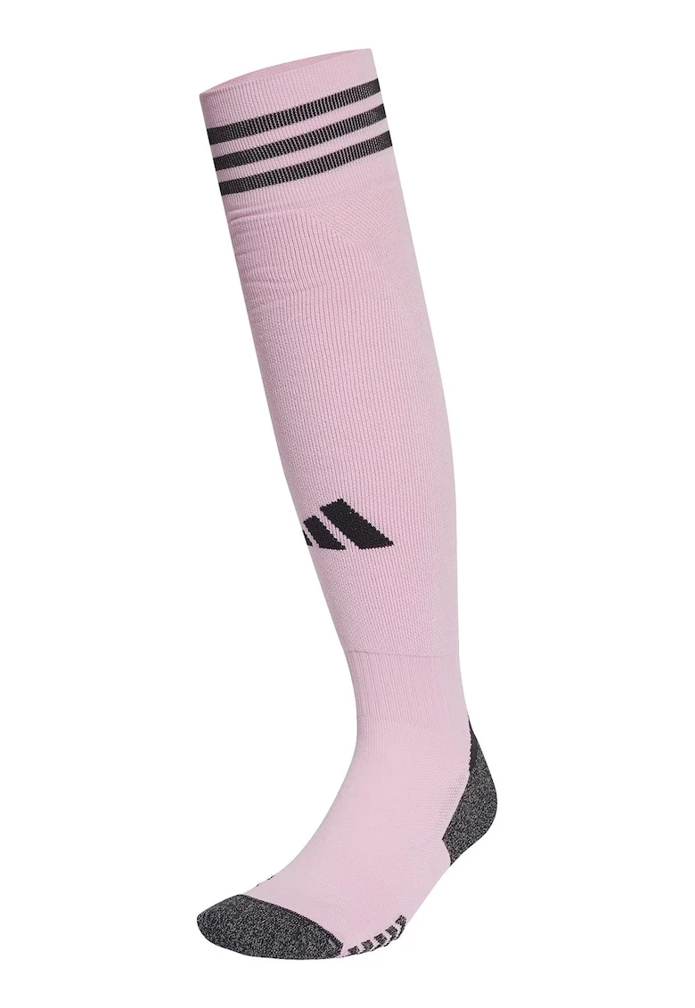 Sosete lungi pana la genunchi pentru fotbal Adi25, Negru/Roz pastel