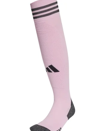 Sosete lungi pana la genunchi pentru fotbal Adi25, Negru/Roz pastel