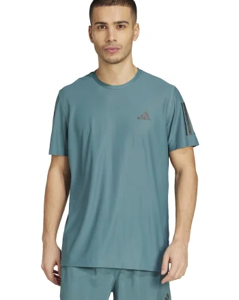 Tricou cu decolteu rotund pentru alergare, Verde persan
