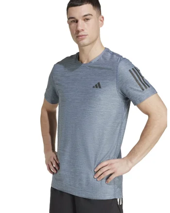 Tricou cu decolteu rotund pentru alergare, Negru/Gri cenusiu