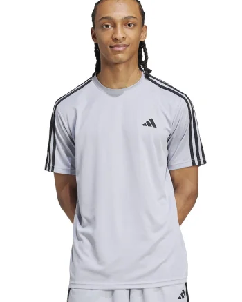 Tricou regular fit cu logo pentru fitness, Negru/Alb murdar