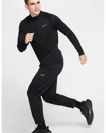 Pantaloni de trening conici pentru alergare Challenger, Negru