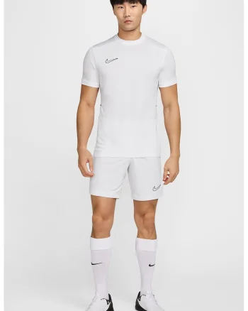 Tricou slim-fit pentru fotbal, Negru stins/Alb optic