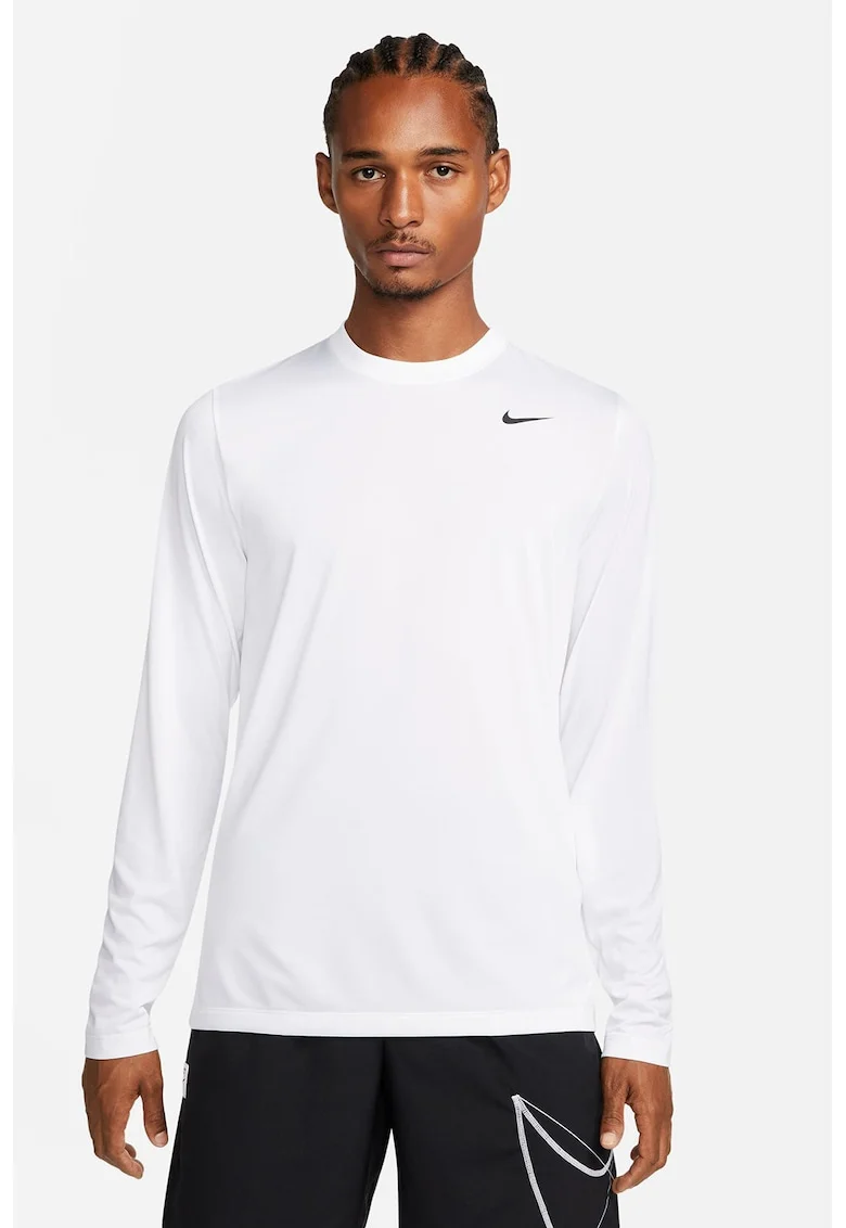 Bluza cu tehnologie Dri FIt pentru fitness, Alb optic