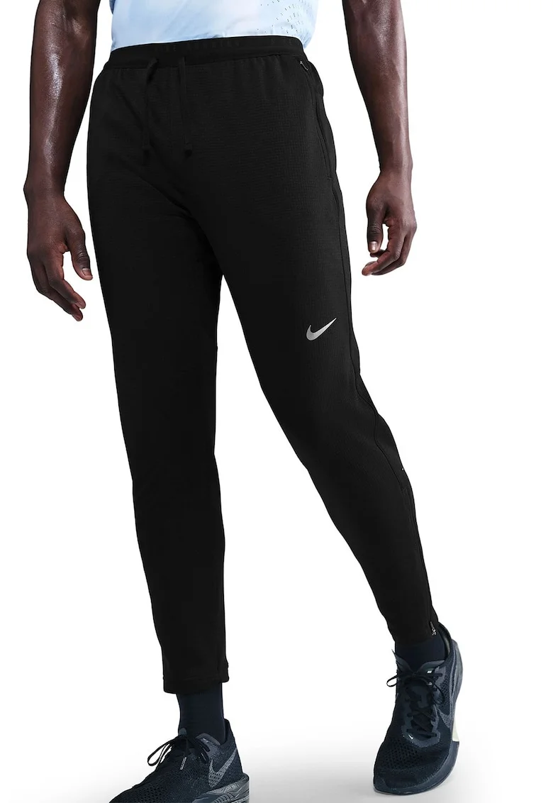 Pantaloni cu tehnologie Dri-FIT pentru alergare Stride, Negru/Argintiu