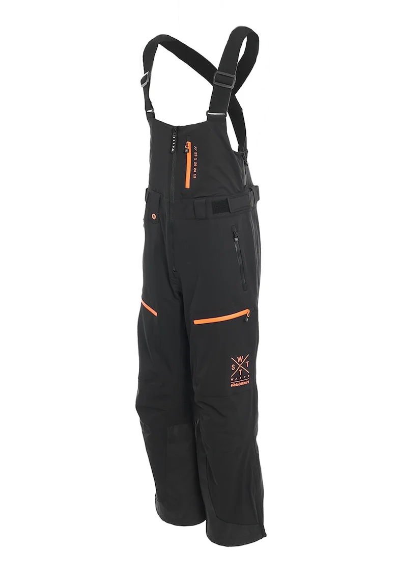 Salopeta pentru snowboard Cork, Negru/Portocaliu mandarina