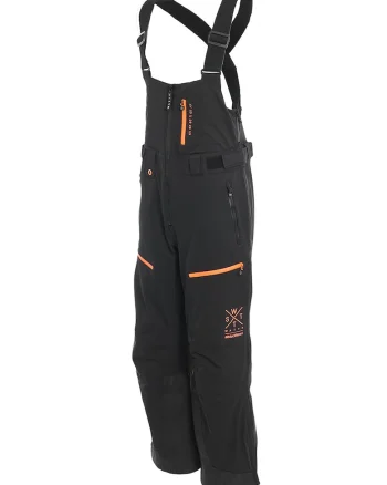 Salopeta pentru snowboard Cork, Negru/Portocaliu mandarina