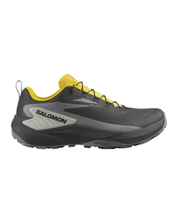 Pantofi Genesis GTX pentru alergare trail, Negru/Galben/Gri cenusiu