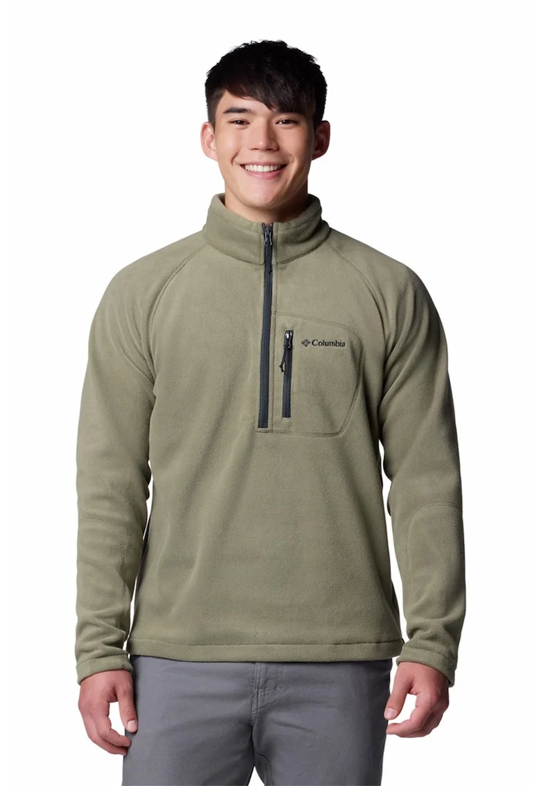 Bluza de trening din fleece, pentru schi Fast Trek III, Kaki pal