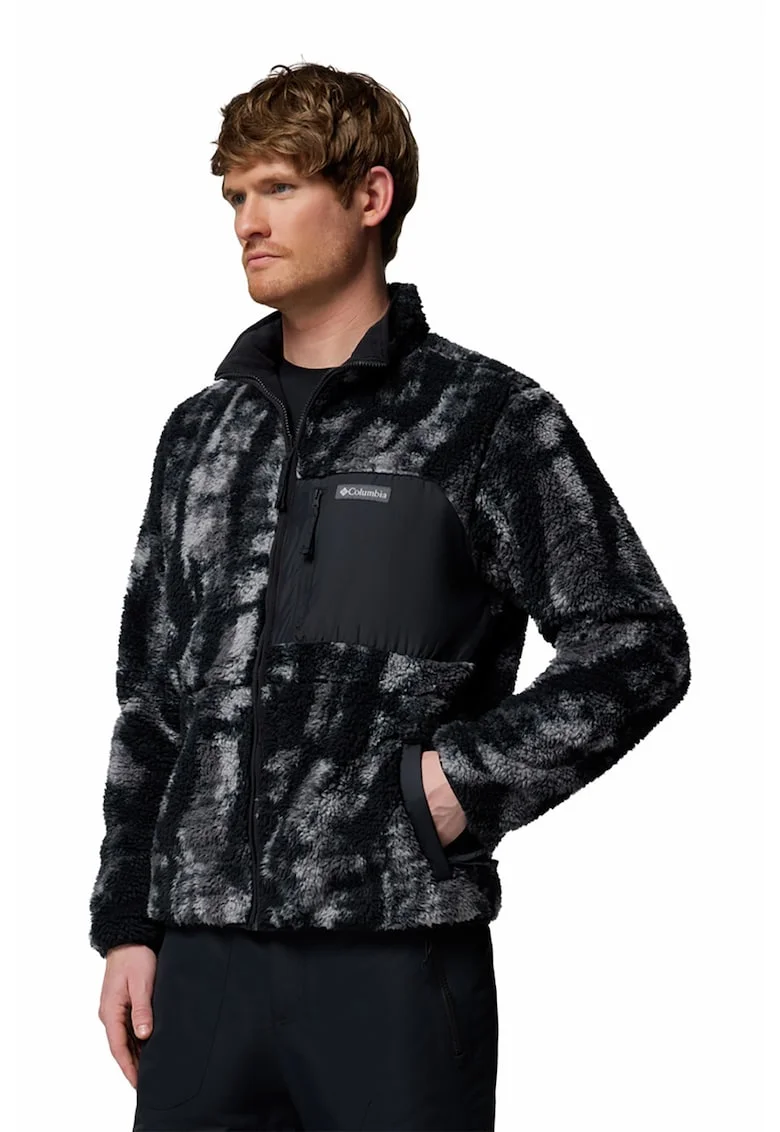 Bluza de trening reversibila de iarna pentru ski Pass, Negru/Gri