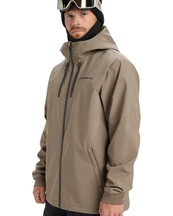 Geaca cu gluga pentru ski Live for the dream, Maro taupe
