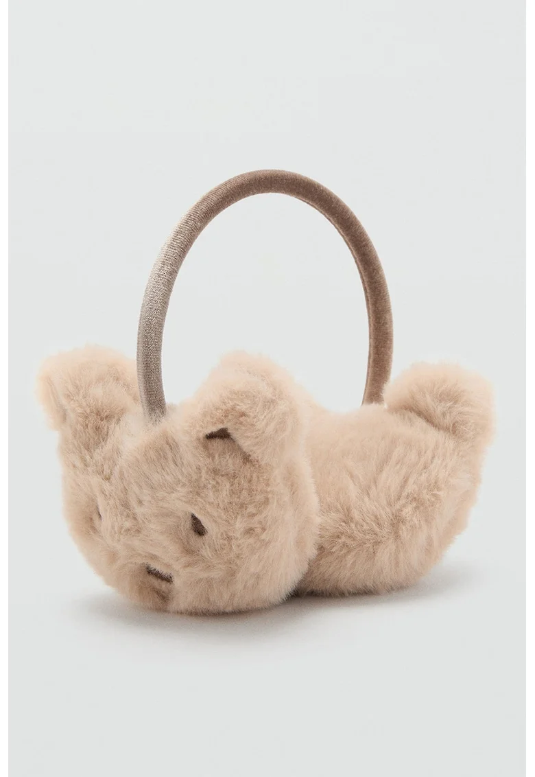 Protectii pentru urechi cu design urs, Maro nisip