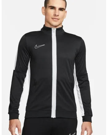 Jacheta cu tehnologie Dri-Fit, pentru fotbal Academy, Alb/Negru