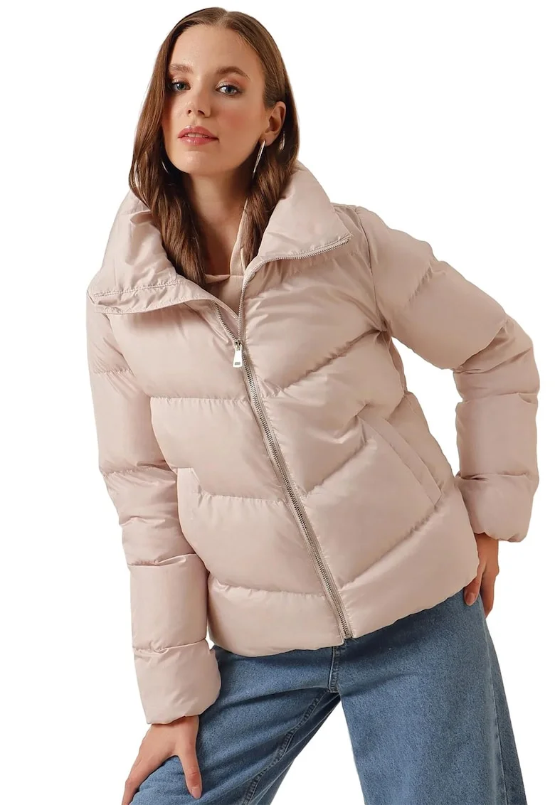 Geaca dama, HiCCUP, Textil, Bej,
