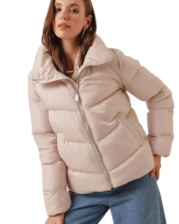 Geaca dama, HiCCUP, Textil, Bej,