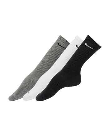 Set de sosete unisex pentru fitness Everyday Plus - 3 perechi, Alb/Negru