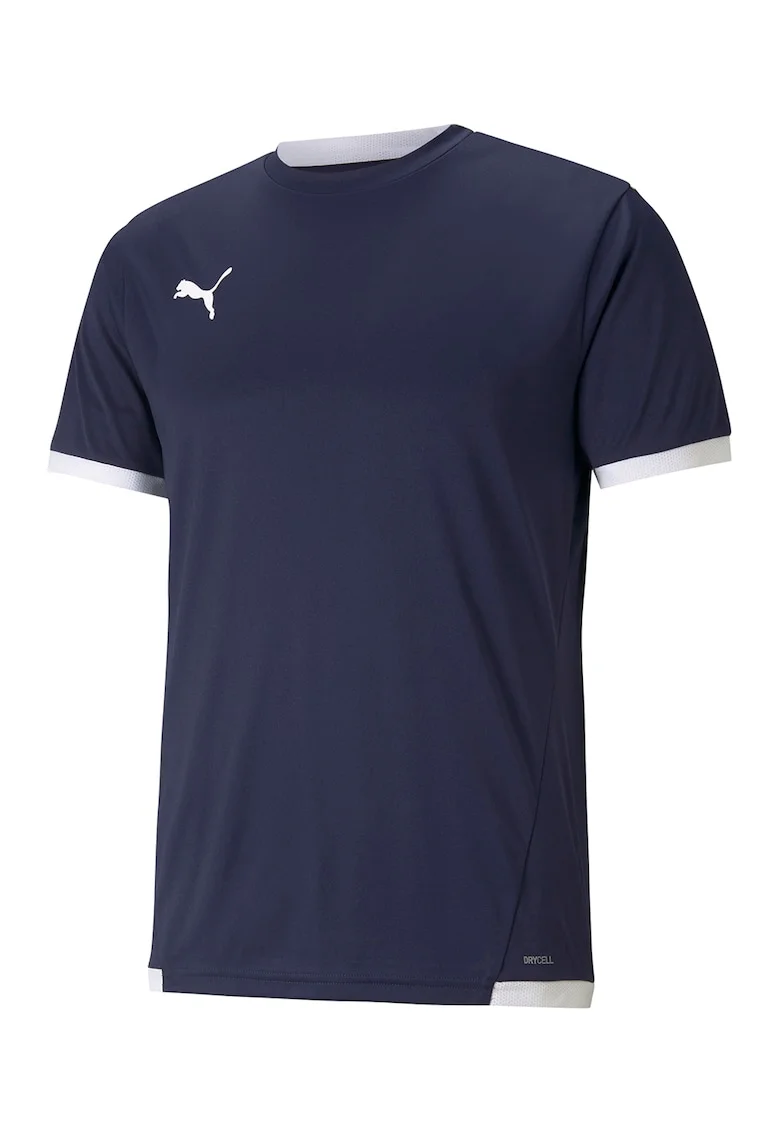 Tricou cu decolteu la baza gatului pentru fotbal teamLIGA, Bleumarin