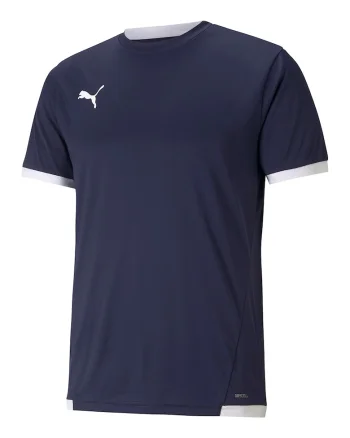 Tricou cu decolteu la baza gatului pentru fotbal teamLIGA, Bleumarin