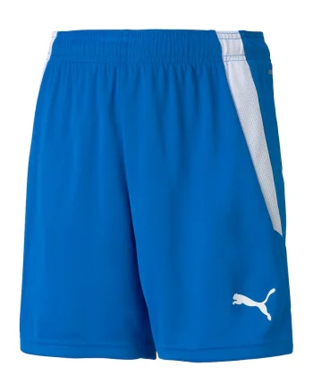 Pantaloni scurti cu talie ajustabila, pentru fotbal teamLIGA, Albastru