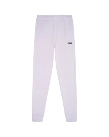 Pantaloni sport dama  Lucera, talie elastica, Alb