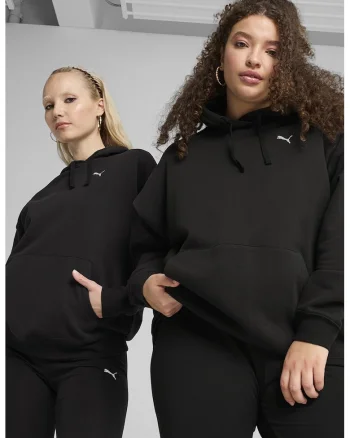 Hanorac relaxed-fit cu buzunar kangaroo, Negru