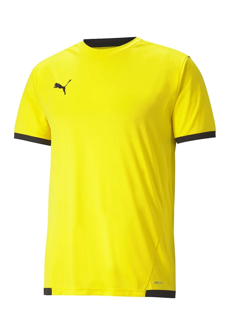 Tricou cu decolteu la baza gatului pentru fotbal teamLIGA, Negru/Galben