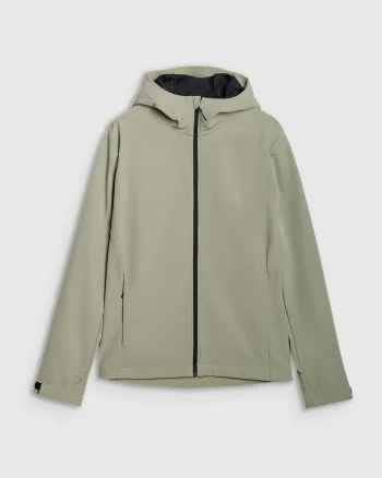 Jacheta softshell barbati  membrana NeoDry 5000, Poliester, gluga reglabila, kaki