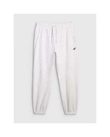 Pantaloni sport  gri, bumbac/poliester, croiala normala, fara captuseala, pentru barbati