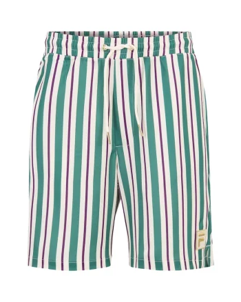 Pantaloni scurti barbati  verde-crem, material uscare rapida, poliester