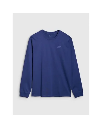 Tricou Barbati Sportstyle Bleumarin  Maneca Lunga, Bumbac 100%, Croi Regular, Confortabil si Durabil pentru Sezonul Cotidian