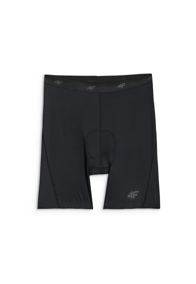 Pantaloni sport barbati,  ciclism, negru, gel foam