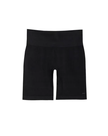 Colanti Scurti de Antrenament FNK F014 pentru Femei, Talia Inalta, Slim Fit, Dry, Negru Intens