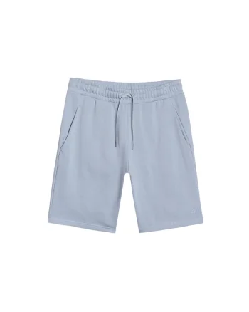 Pantaloni scurti barbati  albastru, bumbac/poliester, croiala normala, fara captuseala