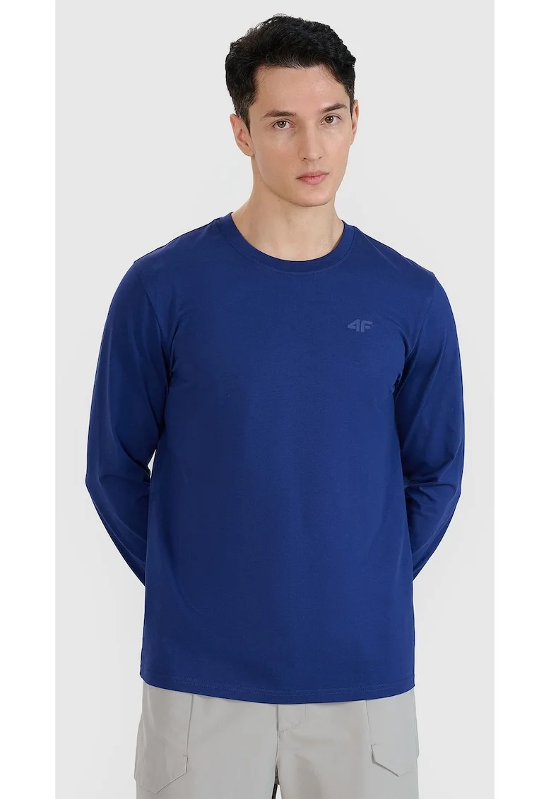 Bluza  maneca lunga, bleumarin, 100% bumbac