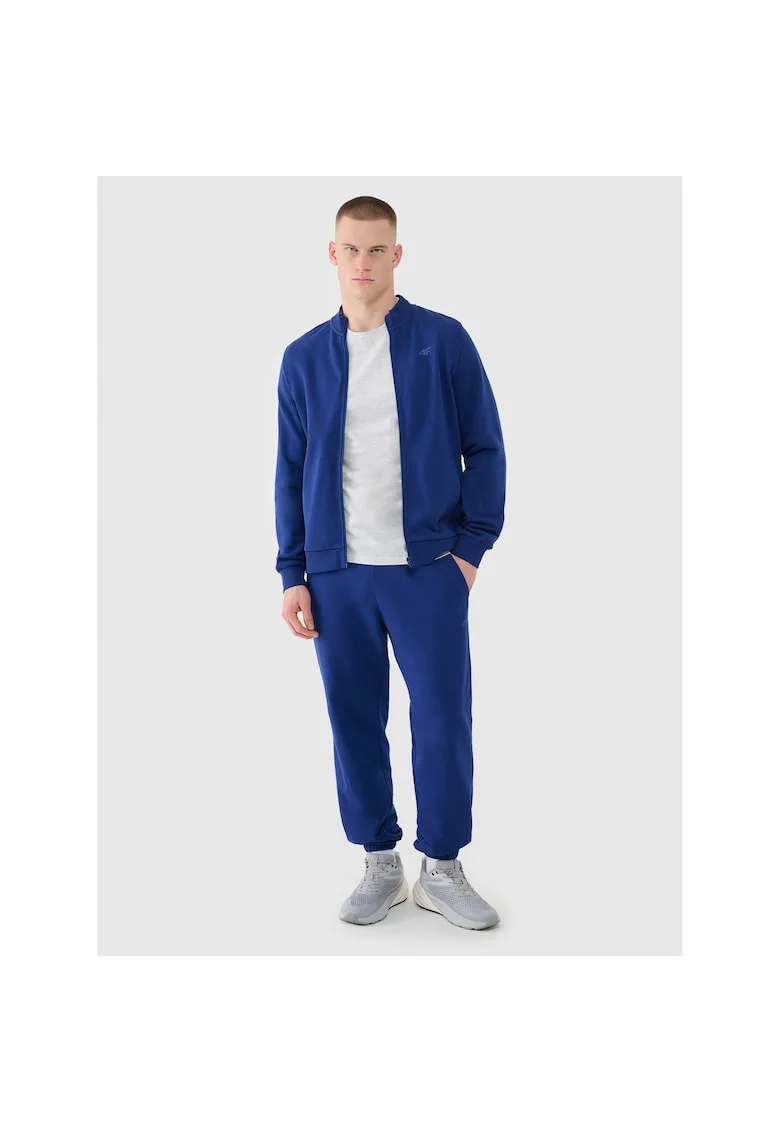 Pantaloni sport barbati,  albastru bleumarin, material respirabil