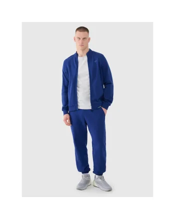 Pantaloni sport barbati,  albastru bleumarin, material respirabil