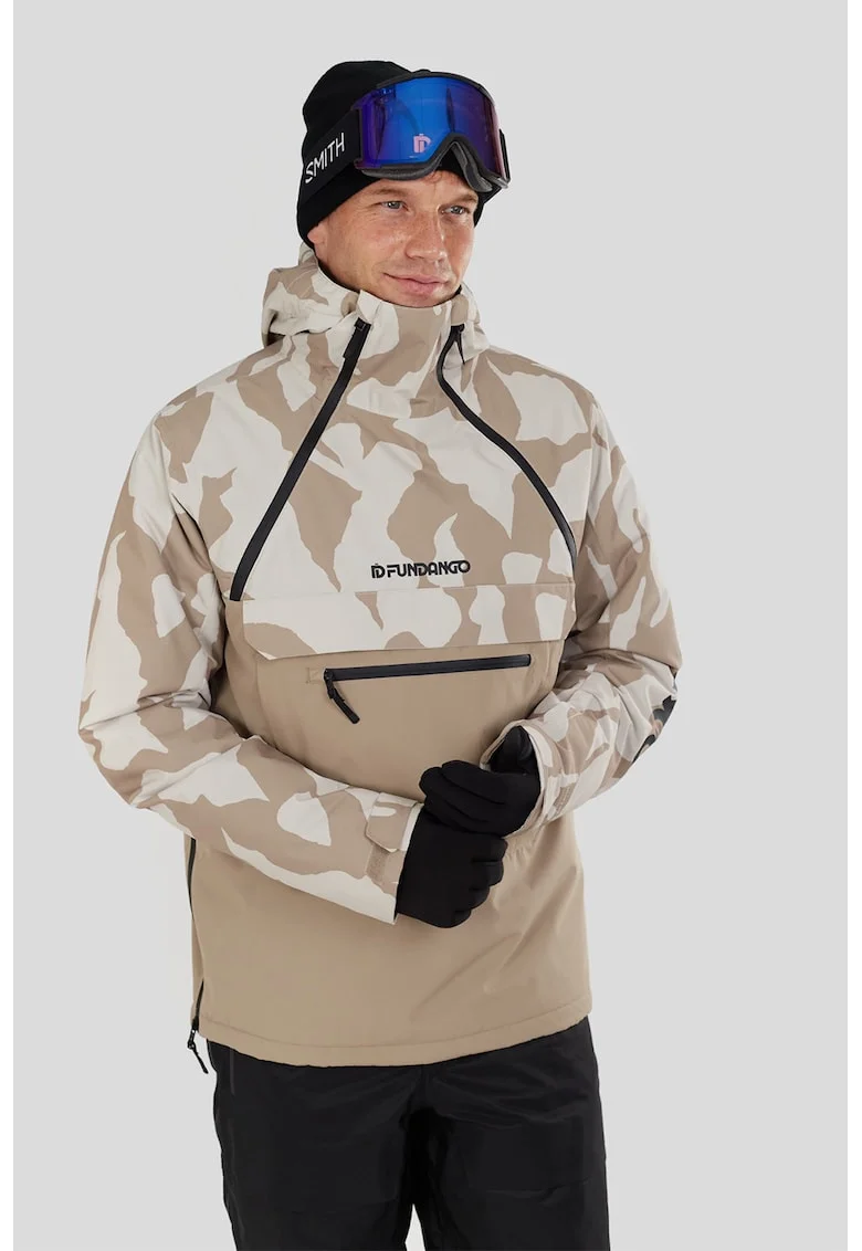 Geaca impermeabila pentru ski Hydra ECO Anorak, Alb murdar/Bej deschis