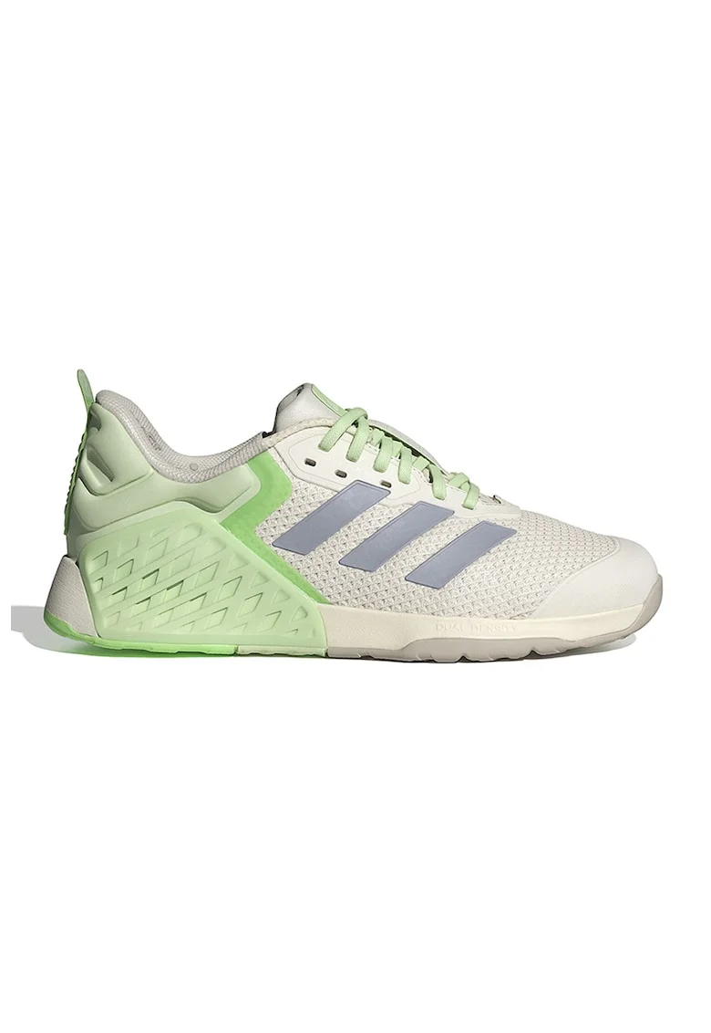 Pantofi pentru fitness Dropset 3, Alb murdar/Verde lime