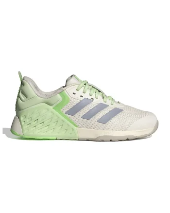 Pantofi pentru fitness Dropset 3, Alb murdar/Verde lime